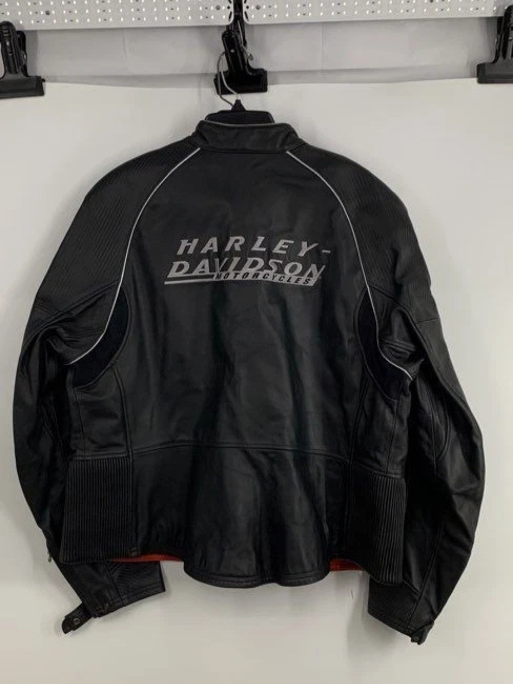 Harley-Davidson Women's Black Leather Motorcycle Jacket Size 1W